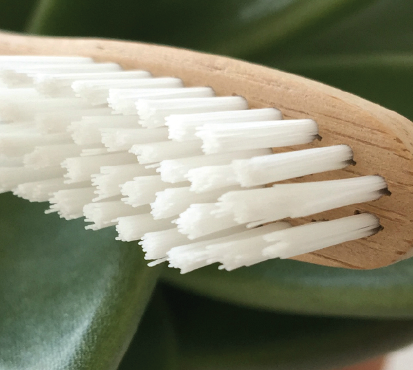 Close up of Brush With Bamboo bristles