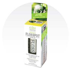 Flosspot Gold Vegan Dental Floss Dispenser Package