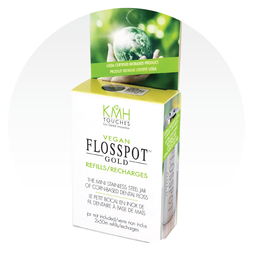 Refillable Flosspot Gold