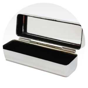 Silver-Toned Travel Case